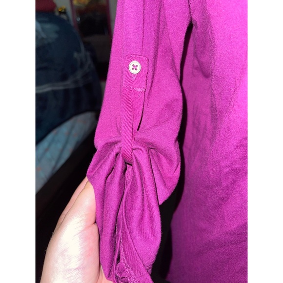 Women’s Purple G.H. Bass & Co. Long Sleeve Blouse 💜 - Picture 8 of 11